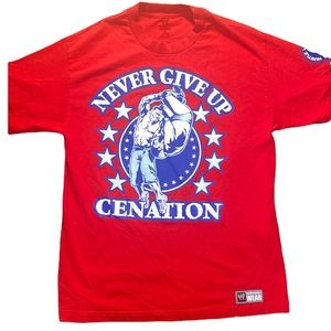 Vintage WWE John Cena “Never Give Up” Tee